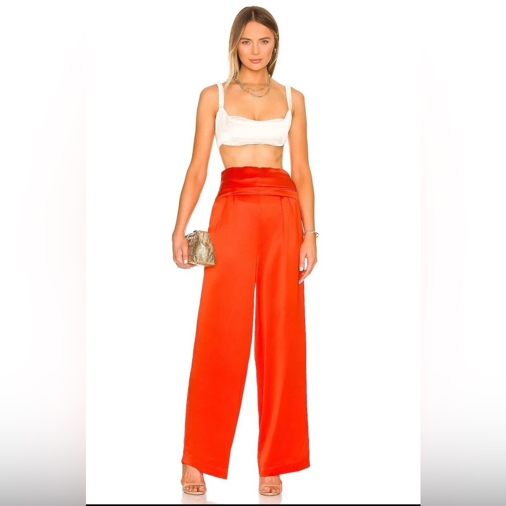 Nonchalant Pascale Orange Wide Leg Pants NWT (Large)